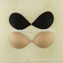 OEM strapless silicone cloth bra see thru lingerie